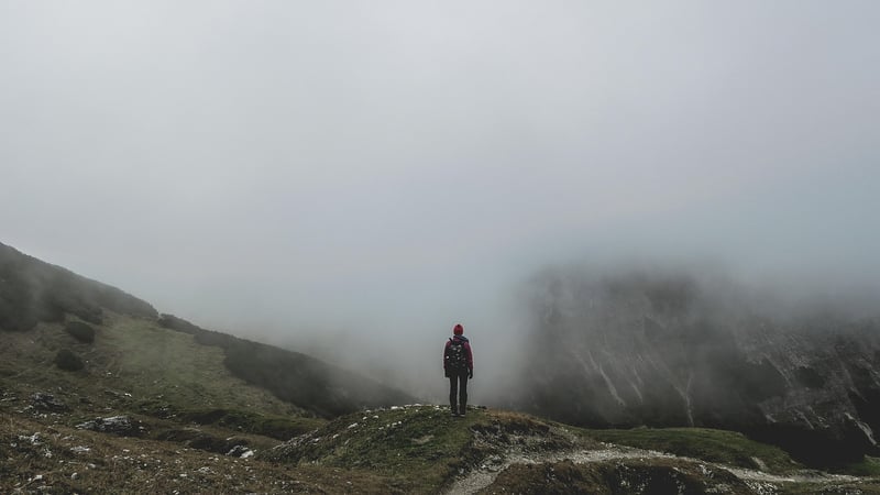 Hiking in the mountains